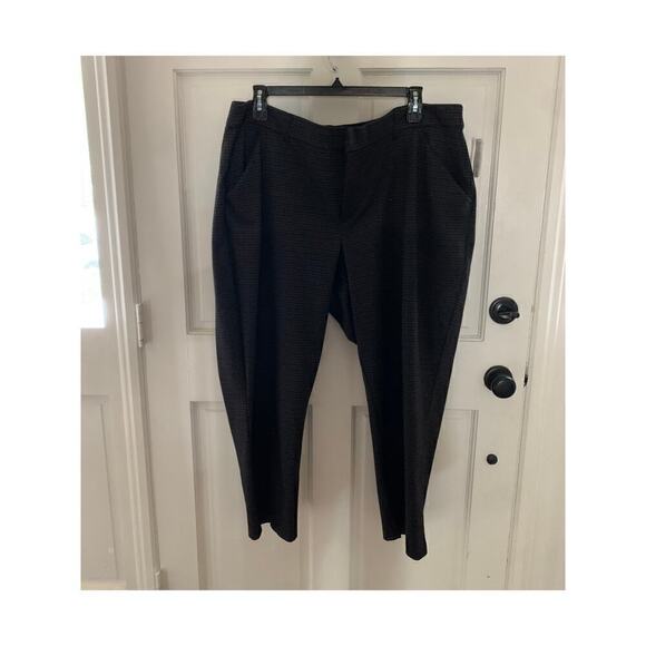 Wit & Wisdom Pants Work Office Trousers Plus Size 24 Black Gray New - Picture 1 of 6